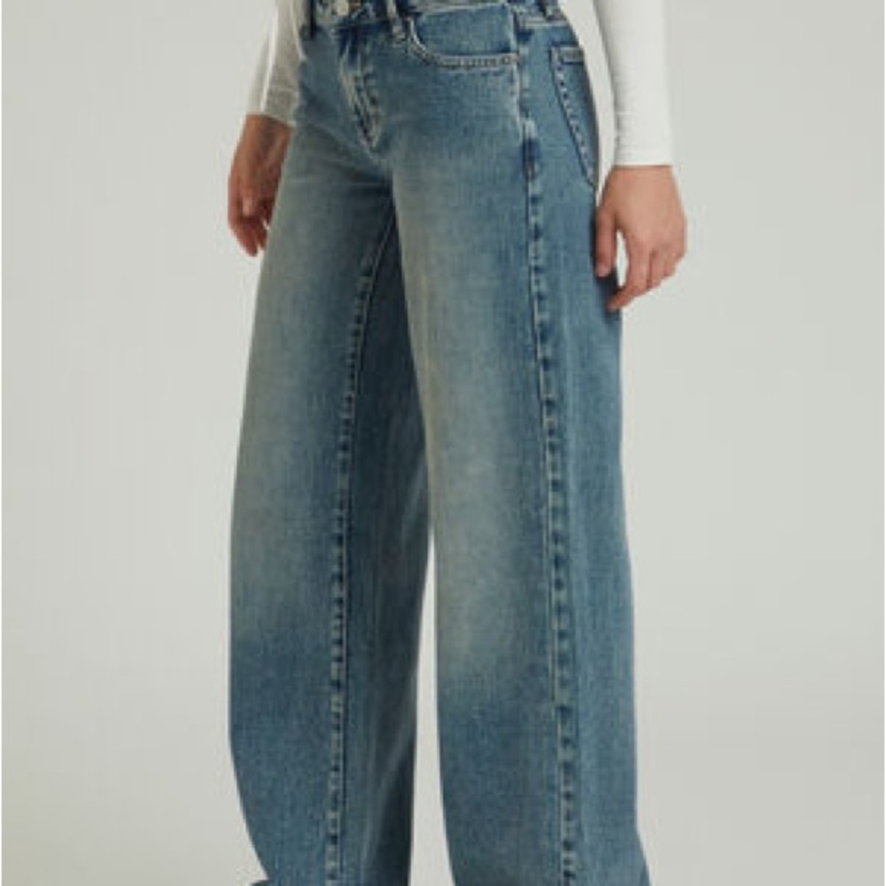 Pacsun Casey Low Rise Baggy Jeans Medium Indigo Tint - Picture 3 of 8